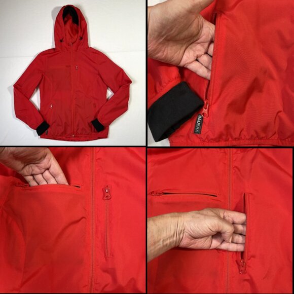 BAUBAX EUC Hooded Red Water
Repellent Travel Jacket. All Seasons. Size M. - Picture 8 of 16